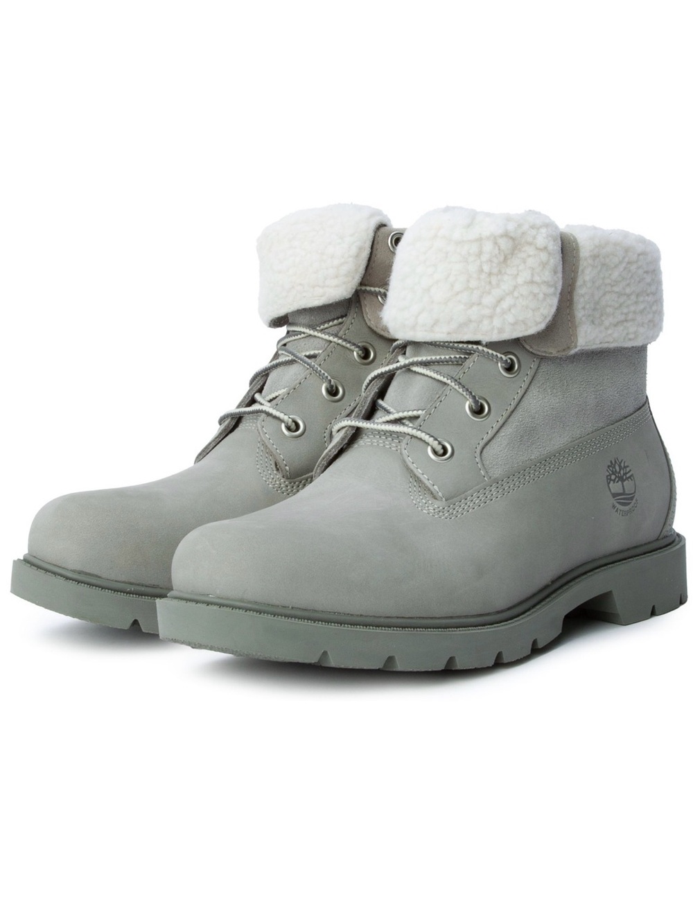 Timberland Women's Linden Woods Waterproof Teddy Fleece Fold Down Boots (Size:8)